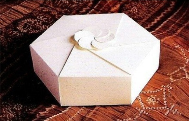 Подарочная коробочка оригами